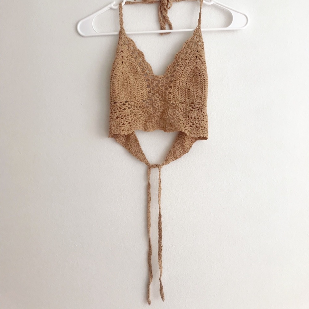 🧉🧉🧉 LAST CHANCE Woven Cropped ToP with Lining